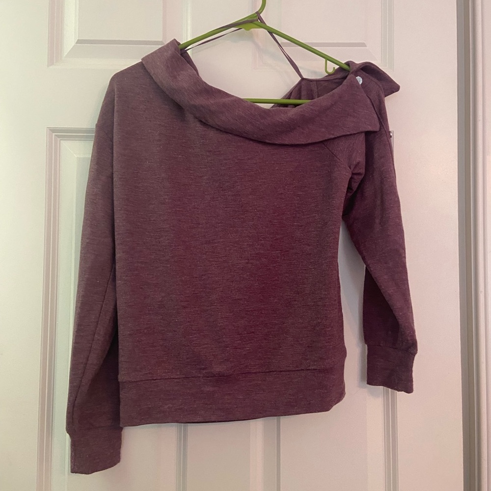 Purple off the shoulder longsleeve